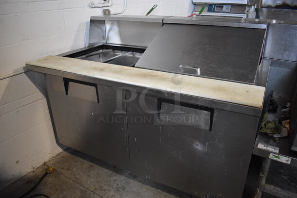 2017 True TSSU-60-24M-B-ST-HC Stainless Steel Commercial Prep Table on Commercial Casters. Missing Lid. 115 Volts, 1 Phase. 60x34x48. Tested and Working! - Image 3 of 6