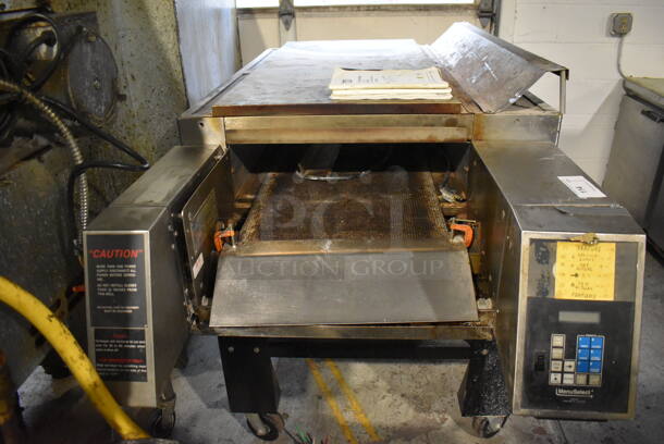 CTX HB4 Stainless Steel Commercial Floor Style Electric Powered Hearth Bake Conveyor Oven on Commercial Casters. Comes w/ Manual. 208 Volts, 3 Phase. 92x38x49 - Image 5 of 12