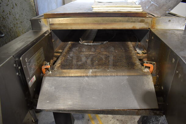 CTX HB4 Stainless Steel Commercial Floor Style Electric Powered Hearth Bake Conveyor Oven on Commercial Casters. Comes w/ Manual. 208 Volts, 3 Phase. 92x38x49 - Image 6 of 12