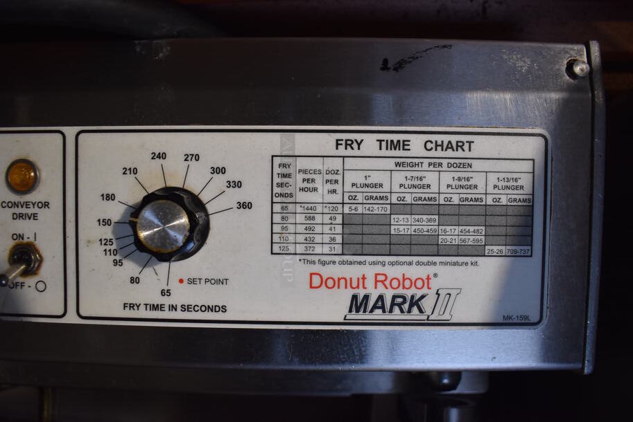 Belshaw Mark II Stainless Steel Commercial Countertop Donut Robot w/ Hopper. 220-240 Volts. 42x22x25 - Image 7 of 9
