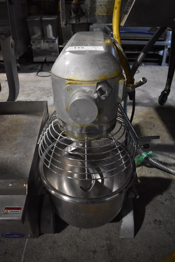 2010 Omcan SP200A Metal Commercial 20 Quart Planetary Dough Mixer w/ Stainless Steel Mixing Bowl, Bowl Guard and Dough Hook Attachment. 115 Volts, 1 Phase. 15x22x31. Tested and Does Not Power On - Image 2 of 6