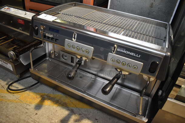 Nuova Simonelli Stainless Steel Commercial Countertop 2 Group Espresso Machine w/ 2 Portafilters and 2 Steam Wands. 208 Volts, 1 Phase. 29x20x21 - Image 2 of 6
