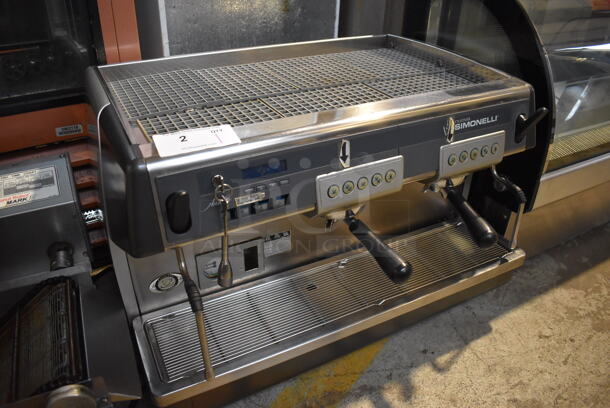 Nuova Simonelli Stainless Steel Commercial Countertop 2 Group Espresso Machine w/ 2 Portafilters and 2 Steam Wands. 208 Volts, 1 Phase. 29x20x21 - Image 3 of 6
