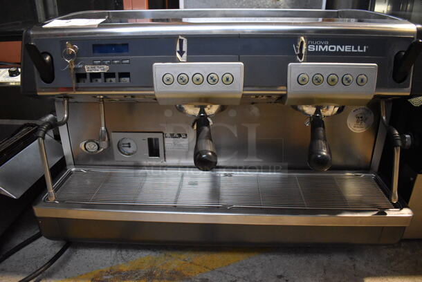 Nuova Simonelli Stainless Steel Commercial Countertop 2 Group Espresso Machine w/ 2 Portafilters and 2 Steam Wands. 208 Volts, 1 Phase. 29x20x21 - Image 5 of 6