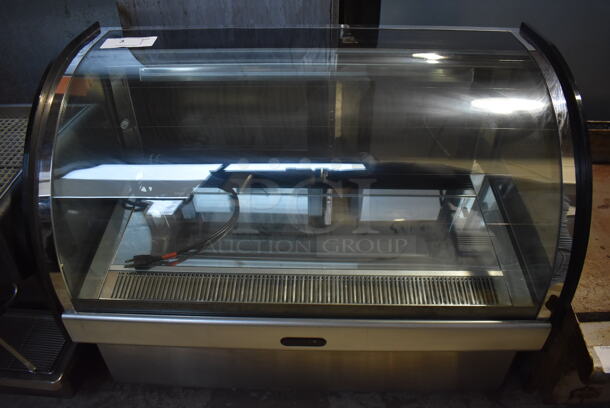 Stainless Steel Commercial Countertop Display Case Merchandiser. 36x19x27. Tested and Working!