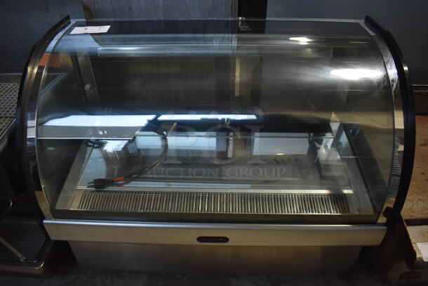 Stainless Steel Commercial Countertop Display Case Merchandiser. 36x19x27. Tested and Working! - Image 1 of 5