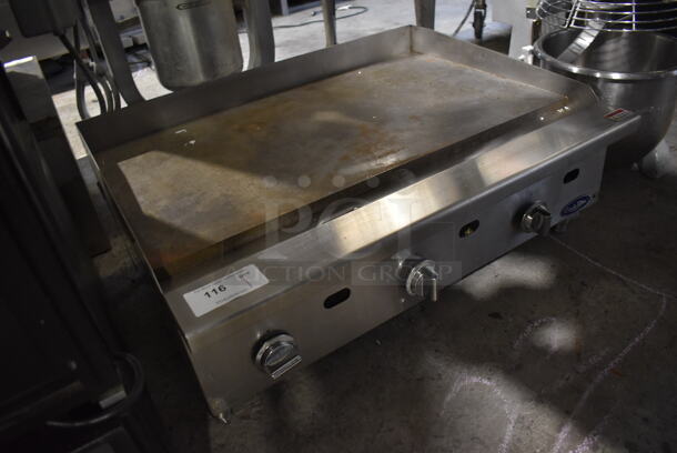 Cook Rite Stainless Steel Commercial Countertop Natural Gas Powered Flat Top Griddle. 36x30x16 - Image 3 of 5