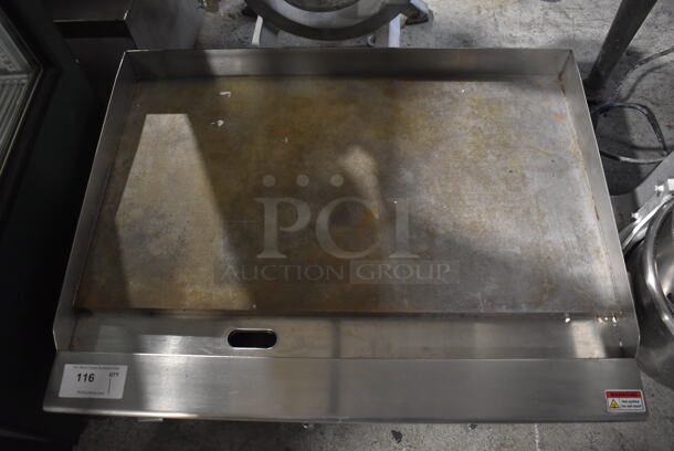 Cook Rite Stainless Steel Commercial Countertop Natural Gas Powered Flat Top Griddle. 36x30x16 - Image 5 of 5