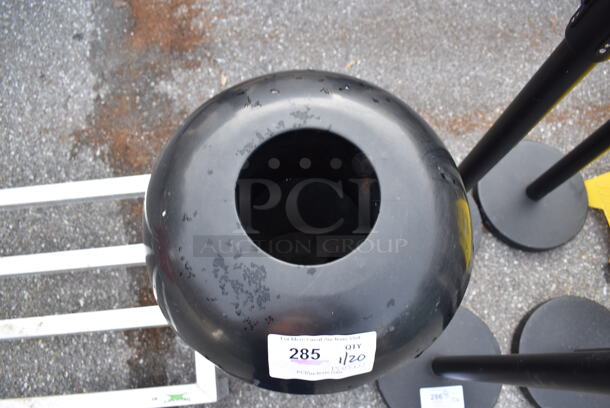 Black Metal Trash Can Shell. 15x15x32 - Image 3 of 3