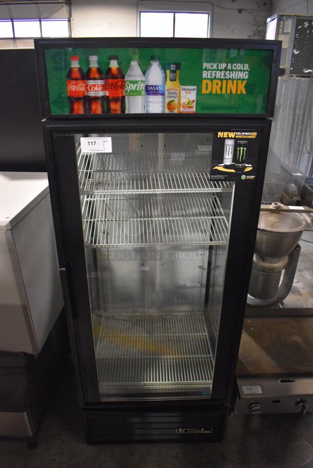 2013 True GEM-26 ENERGY STAR Metal Commercial Single Door Reach In Cooler Merchandiser w/ Poly Coated Racks. 115 Volts, 1 Phase. 30x30x79. Tested and Working!