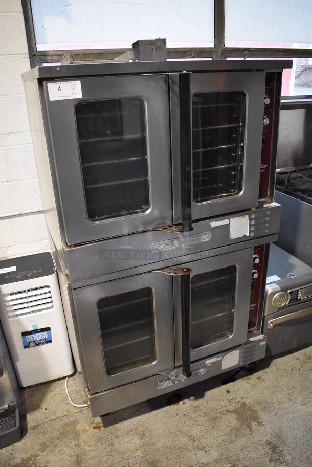 2 Southbend SilverStar Stainless Steel Commercial Natural Gas Powered Full Size Convection Oven w/ View Through Doors, Metal Oven Racks and Thermostatic Controls on Commercial Casters. 38x30x64. 2 Times Your Bid! - Image 2 of 7