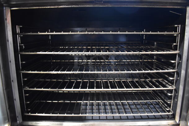 2 Southbend SilverStar Stainless Steel Commercial Natural Gas Powered Full Size Convection Oven w/ View Through Doors, Metal Oven Racks and Thermostatic Controls on Commercial Casters. 38x30x64. 2 Times Your Bid! - Image 5 of 7