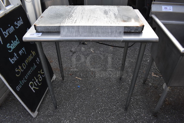 Stainless Steel Table. Comes w/ Metal Under Shelf. 36x24x36.5 - Image 1 of 3