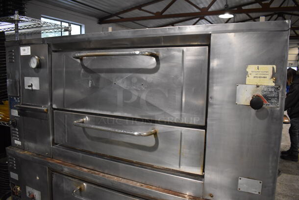 2 Bakers Pride D125 Stainless Steel Commercial Natural Gas Powered Single Deck Pizza Oven w/ Cooking Stones on Metal Legs. 125,000 BTU. 65.5x43x70. 2 Times Your Bid! - Image 2 of 10
