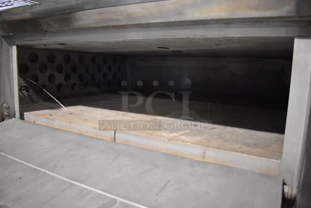 2 Bakers Pride D125 Stainless Steel Commercial Natural Gas Powered Single Deck Pizza Oven w/ Cooking Stones on Metal Legs. 125,000 BTU. 65.5x43x70. 2 Times Your Bid! - Image 4 of 10