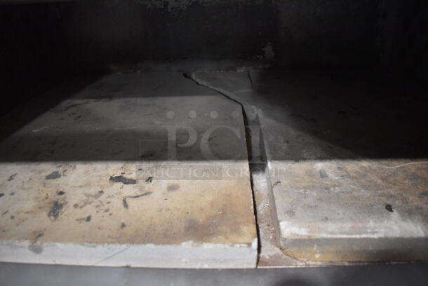 2 Bakers Pride D125 Stainless Steel Commercial Natural Gas Powered Single Deck Pizza Oven w/ Cooking Stones on Metal Legs. 125,000 BTU. 65.5x43x70. 2 Times Your Bid! - Image 6 of 10