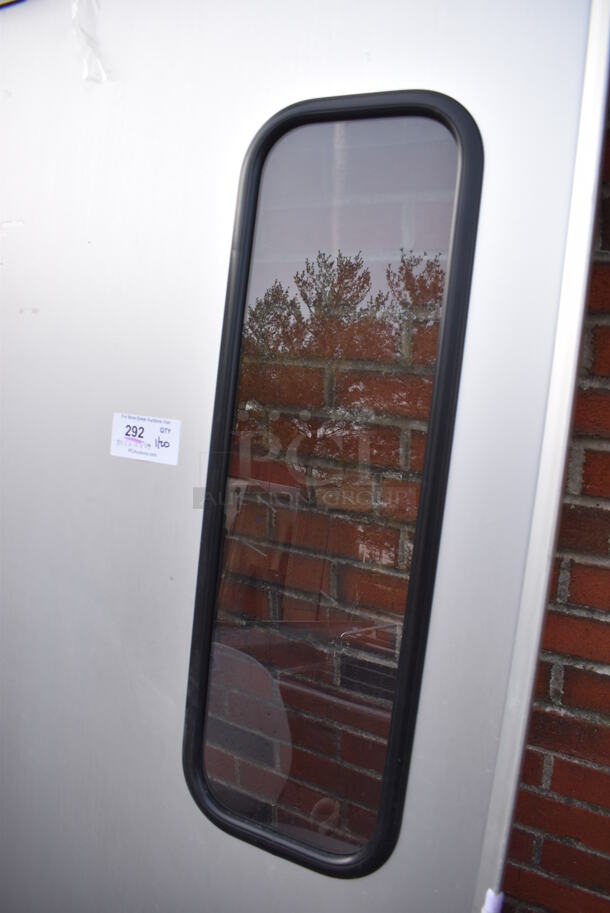 Eliason Metal Swinging Kitchen Door. 35.5x4x79 - Image 2 of 5