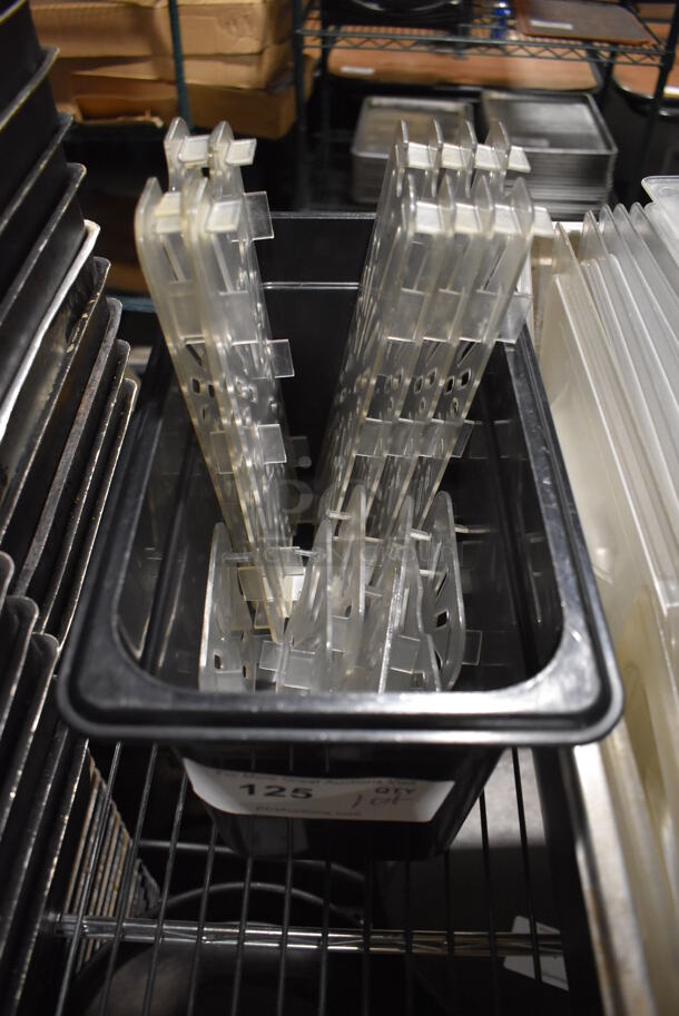 ALL ONE MONEY! Lot of Various Poly Lids and Straining Inserts - Image 4 of 5