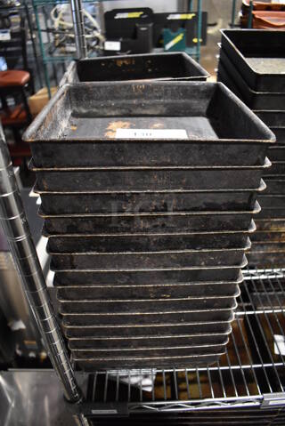 28 Metal Square Baking Pans. 10.5x10.5x2. 28 Times Your Bid!