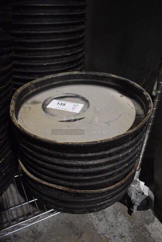 24 Metal Round Baking Pans. 15x15x2. 24 Times Your Bid!