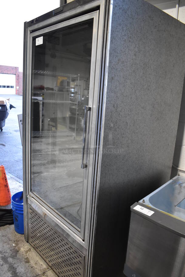 CustomCool GDF1SC Stainless Steel Commercial Single Door Reach In Cooler Merchandiser. 115/208 Volts, 1 Phase. 38x34x78. Tested and Does Not Power On - Image 3 of 5