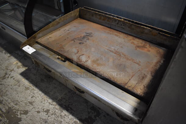 Star Max Stainless Steel Commercial Countertop Natural Gas Powered Flat Top Griddle. 36x28x16 - Image 3 of 5