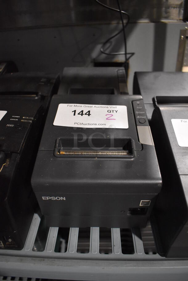2 Epson M244A Countertop Receipt Printer. 6x8x6. 2 Times Your Bid!