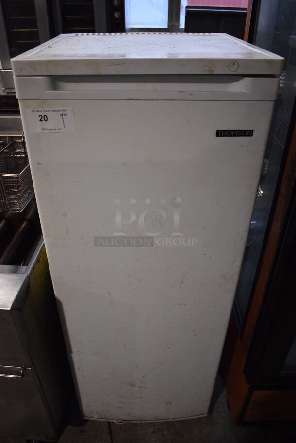 Thomson TFRF690 Metal Single Door Reach In Freezer. 115 Volts, 1 Phase. 22x22x56. Tested and Working! - Image 1 of 6