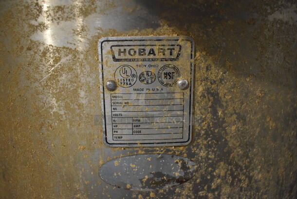 Hobart 6430 Metal Commercial Potato Peeler on Stand. 115 Volts, 1 Phase. 23x28x52. Tested and Working! - Image 5 of 6