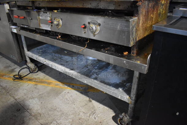 Regency Stainless Steel Commercial Equpiment Stand w/ Metal Under Shelf on Commercial Casters. 60x30x26 - Image 3 of 3