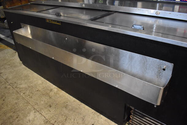 2016 True TD-80-30 Metal Commercial Bottle Back Bar Cooler w/ 3 Lids and Speedwell. 115 Volts, 1 Phase. 81x32x34. Tested and Working! - Image 7 of 8