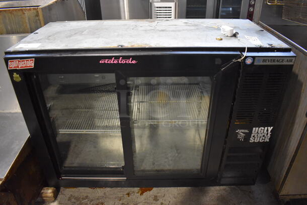 Beverage Air BB48GSY-1-B Metal Commercial 2 Door Back Bar Cooler Merchandiser. 115 Volts, 1 Phase. 48x24x35. Tested and Working! - Image 1 of 6