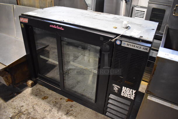 Beverage Air BB48GSY-1-B Metal Commercial 2 Door Back Bar Cooler Merchandiser. 115 Volts, 1 Phase. 48x24x35. Tested and Working! - Image 2 of 6