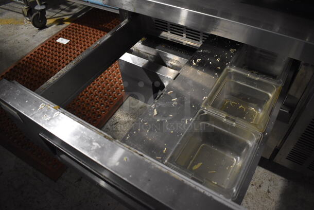Avantco Stainless Steel Commercial 2 Drawer Chef Base on Commercial Casters. 115 Volts, 1 Phase. 36x32x26. Tested and Working! - Image 4 of 4