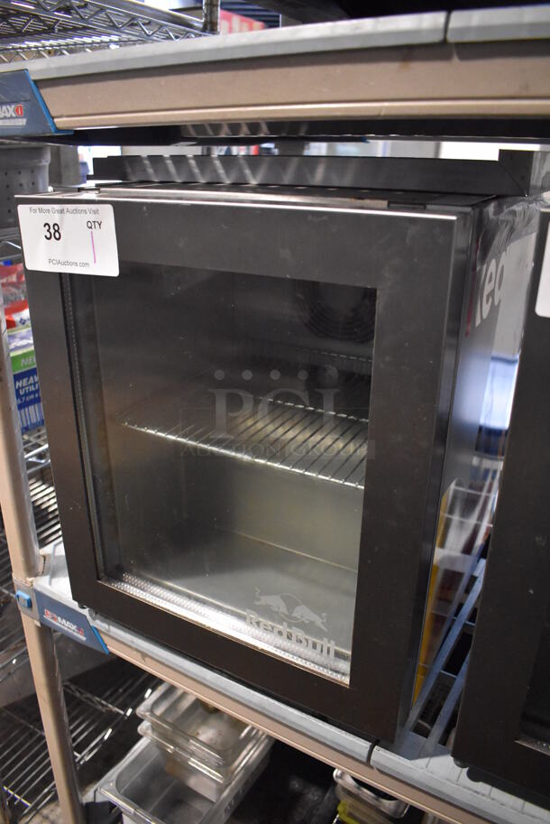 Vestfrost 1509-175-000US Metal Commercial Mini Red Bull Cooler Merchandiser. 115 Volts, 1 Phase. 14x16x17. Tested and Powers On But Does Not Get Cold - Image 2 of 5