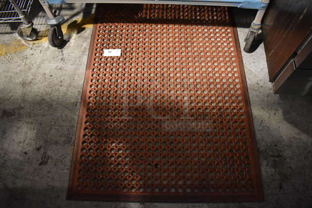 Orange Anti Fatigue Floor Mat. 36.5x60.5 - Image 1 of 3