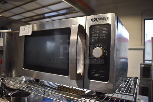 Solwave Stainless Steel Commercial Countertop Microwave Oven. 20x14x12 - Image 3 of 4