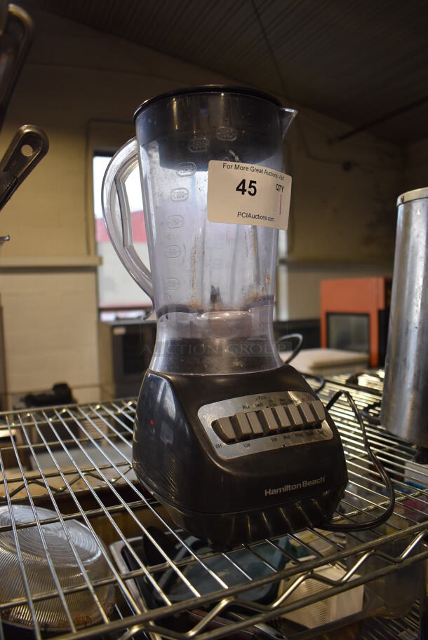 Hamilton Beach Metal Countertop Blender w/ Poly Pitcher. 6x9x15. Tested and Working! - Image 2 of 4