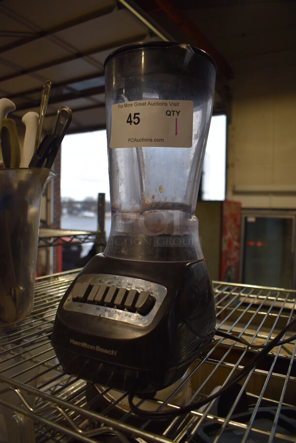 Hamilton Beach Metal Countertop Blender w/ Poly Pitcher. 6x9x15. Tested and Working! - Image 3 of 4