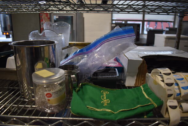 ALL ONE MONEY! Tier Lot of Various Items Including Poly Pitchers and Sticker Roll Dispenser - Image 4 of 5