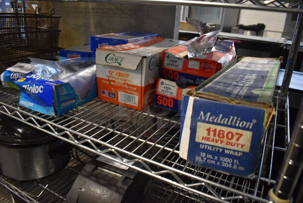 ALL ONE MONEY! Tier Lot of Various Items Including Plastic Bags and Cling Film - Image 5 of 5