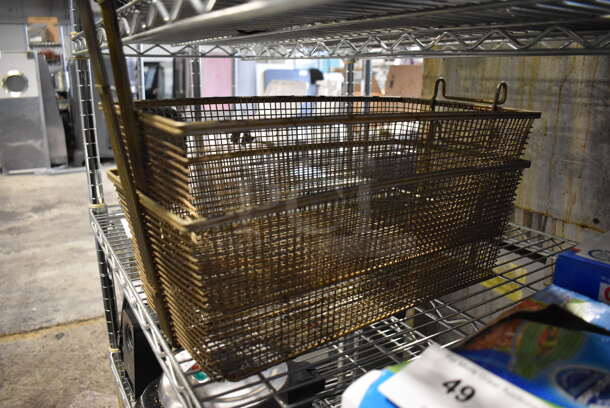 2 Metal Fry Baskets. 9x30x12. 2 Times Your Bid! - Image 2 of 3