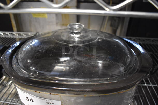 Rival Chrome Finish Countertop Slow Cooker. 16x11x9. Tested and Working! - Image 4 of 4