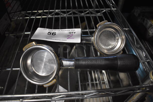 2 Metal Portafilters. 9x3x3. 2 Times Your Bid! - Image 1 of 3