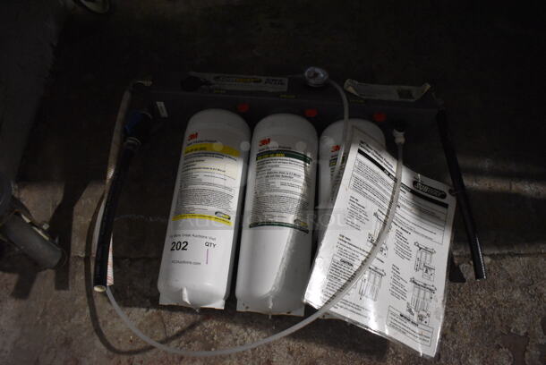 3M Water Filter w/ SW-SR-60 and SW-CRF-60 Cartridges. 21x4x17