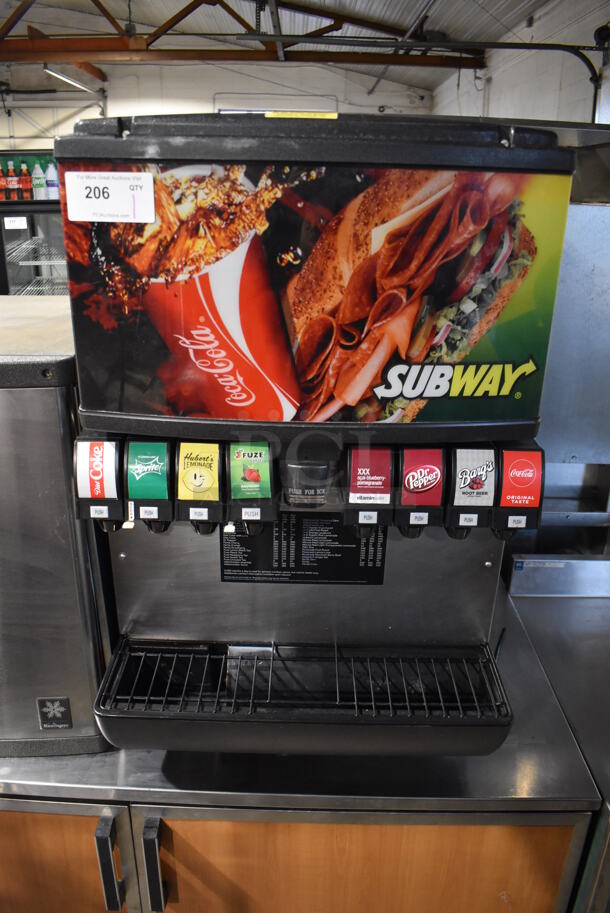 SerVend MD-175 Stainless Steel Commercial Countertop 8 Flavor Carbonated Beverage Machine. 115 Volts, 1 Phase. 24x30x38 - Image 1 of 5