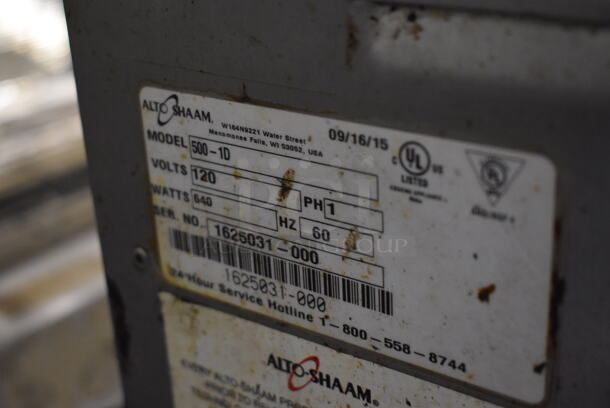 2015 Alto Shaam 500-1D Halo Heat Stainless Steel Commercial Single Drawer Warming Drawer. 120 Volts, 1 Phase. 24.5x24x11.5. Tested and Working! - Image 5 of 5