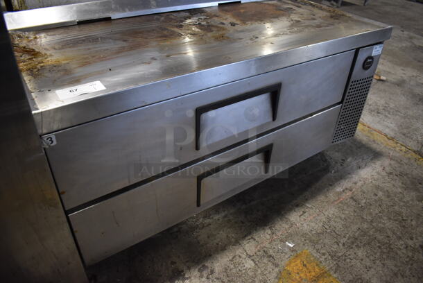 2013 True TRCB-52 Stainless Steel Commercial 2 Drawer Chef Base on Commercial Casters. 115 Volts, 1 Phase. 52x32x26. Tested and Working! - Image 2 of 4