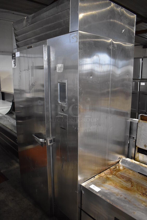 Traulsen TPCTH Stainless Steel Commercial Roll In Rack Blast Chiller w/ Metal Pan Rack on Commercial Casters. 115 Volts, 1 Phase. 48.5x35x91. Cannot Test - Unit Was Previously Hardwired - Image 2 of 6