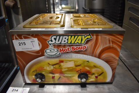 Duke CSW-2-T-AM Stainless Steel Commercial Countertop Food Warmer. 120 Volts, 1 Phase. 18x15x11. Tested and Working!